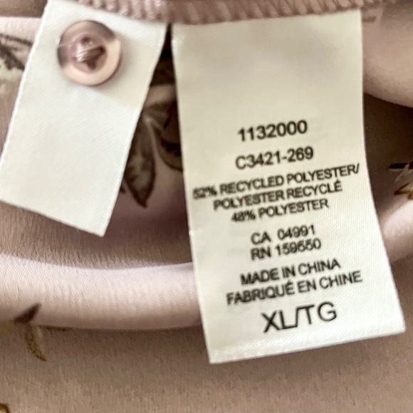 Hillary Radley-Floral Blouse in Mauve-Size XL - Picture 10 of 11